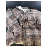 Visitor Brand Plaid Sherpa Lined Jacket