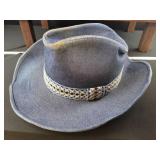 Western Style Denim Cowboy Hat with Decorative Band