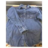 Carhartt Denim Work Shirt & Plaid Western Shirt Bundle