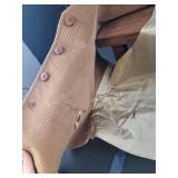 Western Style Denim and Corduroy Vest Set