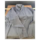 Scully Grey Leather Western Vest and Jacket Set