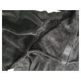 Black bath towel wrap Size L