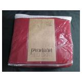 King Size Premium Red Bed Skirt