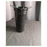 Metal French Flower Bucket with Handles