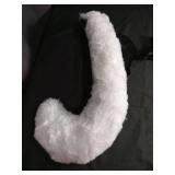 White Plush Bunny Rabbit Ears with Headband