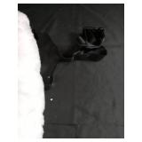 White Plush Bunny Rabbit Ears with Headband