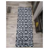 Black and White Damask body pillow