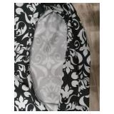Black and White Damask body pillow