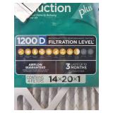 3M Filtrete 14x20x1 Air Filters 1200D 4-Pack
