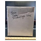 Glass Globe Silver Pendant Light