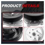 UNITHUB Engine Water Pump Automotive w/Pulley Gasket 251102G400 252-960 Compatible for Hyundai Sonata Tucson Santa Fe Forte Optima Outlander 2006-2019