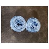 Keypan Blue Velvet Ribbon for Gift Wrapping - 1 1/2 inch Wide Handmade Fringe Fabric Ribbons for Christmas Decorations, Baby Shower, Flower Bouquet