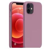 Miracase Compatible with iPhone 12 Case and iPhone 12 Pro Case, Liquid Silicone Gel Rubber Full Body Protection Shockproof Drop Protection Phone Case for iPhone 12/12 Pro 6.1 inch, Blackcurrant