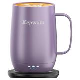 Kepwam Heated Coffee Mug T2-Plus, 20oz Leading Large Capacity Self Heating Coffee Mug, Up to 8 Hrs Battery & Hot Up to 149, Smart Coffee Mug for Women, Men