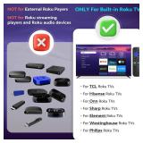 for Roku-TV-Remote-Replacement,Universal Control for TCL,ONN, Hisense Roku TVs(This Does not Work with Roku Box, Stick, Express or Player)