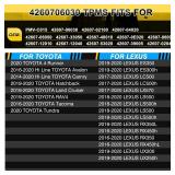 ACLONG TPMS Tire Pressure Sensor Compatible with Toyota 4Runner Avalon Camry Tacoma Tundra Lexus ES/LS 2016-2020, 315MHz Snap-in Tire Pressure Monitoring System Replacement 4260706030 -Set of 4