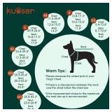 Kuoser Waterproof Dog Coat, Reversible Dog Jacket for Small Dogs, Adjustable Durable Doggie Winter Coat Warm Cozy Puppy Cold Weather Apparel from Small to Large Breed, Purple S