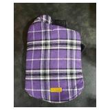 Kuoser Waterproof Dog Coat, Reversible Dog Jacket for Small Dogs, Adjustable Durable Doggie Winter Coat Warm Cozy Puppy Cold Weather Apparel from Small to Large Breed, Purple S