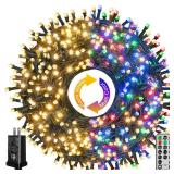 Ollny Christmas Lights, 210FT 640LED Color Changing Christmas Tree Lights with 11 Modes Remote Control, Outdoor Christmas Lights for Outside Indoor Patio Weddings Xmas Decorations