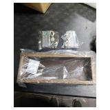 Mkono Mason Jar Lights Centerpiece Table Decor for Dining Room Farmhouse Wood Tray with 3 Jars Flowers Valentines Day Decoration for Coffee Table Kitchen Living Room Wedding