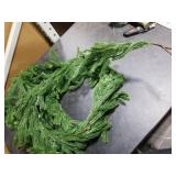 Rowfad 2 Pcs 9 Ft Artificial Norfolk Pine Garlands, Realistic Christmas Pine Garland Faux Winter Greenery for Holiday Table Centerpiece, Mantel, Wall, Indoor, Outdoor Christmas Decor (2, 9 Ft)