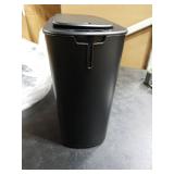 Cesun Automatic Motion Sensor Black Bathroom Trash Can with Lid, 2.6 Gallon Touchless Trash Bin, Smart Plastic Slim Garbage Can Small Wastebasket for Toilet, Office, rv, Bedroom, Living Room
