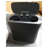 Cesun Automatic Motion Sensor Black Bathroom Trash Can with Lid, 2.6 Gallon Touchless Trash Bin, Smart Plastic Slim Garbage Can Small Wastebasket for Toilet, Office, rv, Bedroom, Living Room