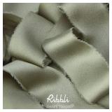 Ribbli Dusty Sage Green Silk Satin Ribbon 1.5 Inch x 30 Yard Handmade Frayed Chiffon Dusty Sage Ribbon for Gift Wrapping Wedding Invitations Bridal Bouquets Home Decor