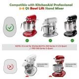 Bamboo Mixer Slider Compatible with Kitchen aid Bowl Lift 5-8 Qt Stand Mixer - Kitchen Countertop Storage Mover Sliding Caddy for Kitchen Aid 5-8 Qt Mixer