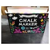 Window Chalk Markers for Glass Washable, 10 Colors Jumbo Liquid Chalk Marker with 15mm 3 in 1 Nib Thick Wide Tips, Big Chalkboard Markers, Car Paint Pen for Auto, Bistro, Mirror, Poster, Blackboards