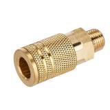 Amazon Basics Quick Connect Brass Air Coupler and Plug Kit - 1/4-Inch NPT Fittings, 14 count (Pack of 1)