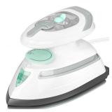 BEAUTURAL Mini Travel Steam Iron for Clothes with Dual Voltage, Temperature Control, Non-Stick Soleplate and Cord Storage, Ideal for Sewing, Quilting and Handcraft