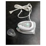 BEAUTURAL Mini Travel Steam Iron for Clothes with Dual Voltage, Temperature Control, Non-Stick Soleplate and Cord Storage, Ideal for Sewing, Quilting and Handcraft