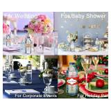 Mr-Label 8.11x2 Waterproof Matte White Water Bottle Labels for Inkjet/Laser Printer Self-Adhesive Wraparound - for Wedding Baby Shower Corporate Event (25 Sheets Total 125 Labels)