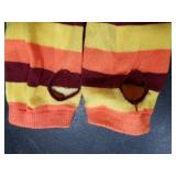 Striped Fall Colors Knee High Socks
