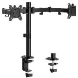 ErGear Dual Monitor Stand, Heavy Duty Adjustable Monitor Desk Mount for 2 Screens up to 32 Inches, Fully Adjustable Height, Tilt, Swivel, Rotate, Supports 17.6 lbs per Monitor Arm, Easy Installation