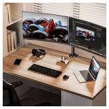 ErGear Dual Monitor Stand, Heavy Duty Adjustable Monitor Desk Mount for 2 Screens up to 32 Inches, Fully Adjustable Height, Tilt, Swivel, Rotate, Supports 17.6 lbs per Monitor Arm, Easy Installation