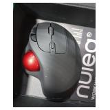 Nulea M501 Wireless Trackball Mouse, Rechargeable Ergonomic, Easy Thumb Control, Precise & Smooth Tracking, 3 Device Connection (Bluetooth or USB Receiver), Compatible for PC, Laptop, Mac, Windows.