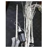 LITBLOOM Lighted White Birch Twig Branches 30IN 150 LED Plug in with Timer and Dimmer, Artificial Tree Branch with Lights for Indoor Outdoor Home Christmas Room Decoration