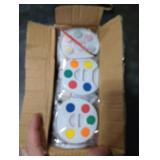 Color Swell Bulk Watercolors Round Paint Pack with Brushes - 50 Sets with 5 Washable Colors Each - Great for Kids, Classrooms, Parties, Students, Donations, Party Favors, All Ages