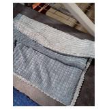 MIULEE Blue Decorative Pillow Covers 18x18 Inch Set of 4 Boho Western Farmhouse Home Decor Couch Throw Pillows Summer Coastal Corduroy Pillowcases Industrial for Sofa Living Room Bed