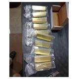 Satanga Edge Finger Pull for cabinets Kitchen Concealed Drawer pulls Aluminum Hidden Door Handle for Home 10 Pack Modern Brushed Brass 4.72 Overall Length Easy Installation