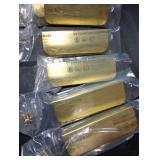 Satanga Edge Finger Pull for cabinets Kitchen Concealed Drawer pulls Aluminum Hidden Door Handle for Home 10 Pack Modern Brushed Brass 4.72 Overall Length Easy Installation