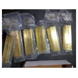 Satanga Edge Finger Pull for cabinets Kitchen Concealed Drawer pulls Aluminum Hidden Door Handle for Home 10 Pack Modern Brushed Brass 4.72 Overall Length Easy Installation