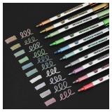 Mr. Pen- Metallic Paint Markers, 10 Colors, Metallic Markers for Black Paper Pens to Write on Black Paper
