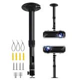 2-Be-Best Projector Mount 360° Rotatable Projector Ceiling Mount Length 12 to 18 in / 31 to 45cm Ceiling Projectors Mounts Adjustable Bracket for Mini Projectors Black Universal