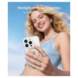 SYNCWIRE Magnetic Phone Ring Holder for MagSafe - Glitter Phone Grip Stand with 360° Rotation Finger Ring Kickstand Blingbling Compatible with iPhone 17 16 15 14 13 12 Pro Max MagSafe Accessories