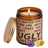 Christmas Gifts for Mom, Mom Christmas Gifts from Daughter Son, Funny Birthday Gift for Moms, Best Moms Birthday & Mothers Day Gift, Lavender Soy Scented Candles