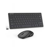 TECKNET Wireless Keyboard and Mouse Combo, Mini Cordless Computer Keyboard and Mouse Set 2.4GHz, Silent Adjustable 1600 DPI, Quiet Click, Lag-Free for Computer, Laptop, PC, Windows, Mac, Chrome OS