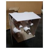 SumVibe E17 LED Bulb,5W 50W Equivalent, Daylight White 6000K, G14 LED Bulbs E17 Intermediate Base for for Ceiling Fan,Non-Dimmable, 4-Pack